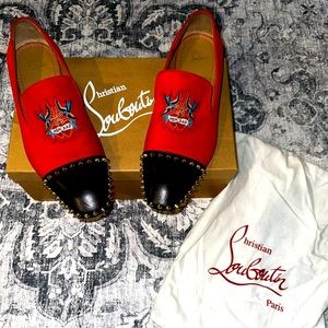 100% Authentic Christian Louboutin Captain Daddy Flat Slip On Loafers